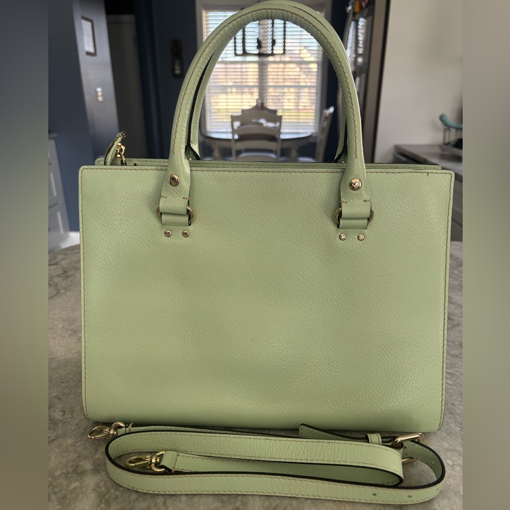 Kate Spade Mint Leather Satchel - Picture 2 of 5